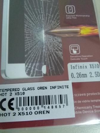 Tempered Glass Infinite Hot 2 X510