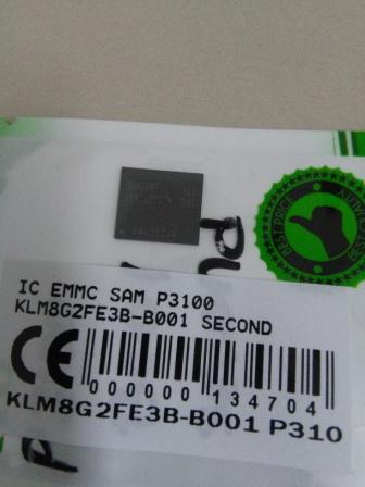 Jual Ic Emmc Samsung I8190 Klm8G2Fe3B Second I9190 P3100