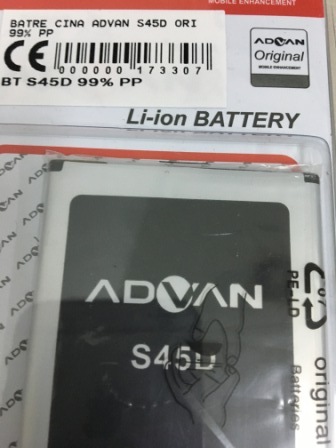 Jual Baterai Advan S45D Baterai Battery