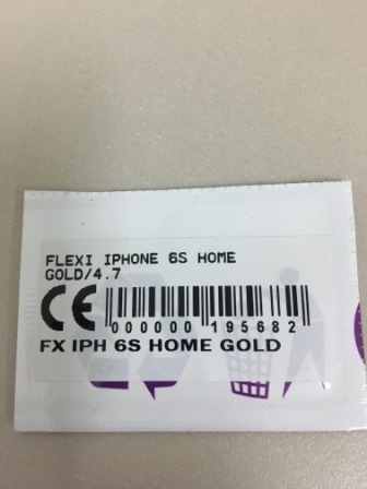 Flexibel Iphone 6S Home Gold