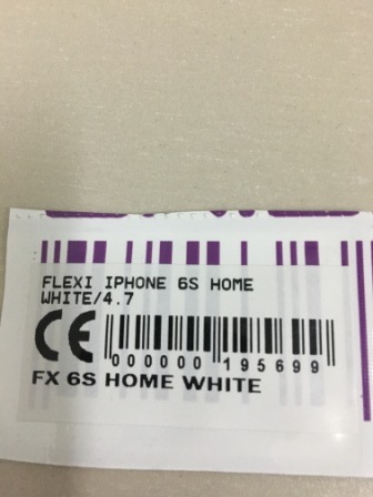 Flexibel Iphone 6S Home White