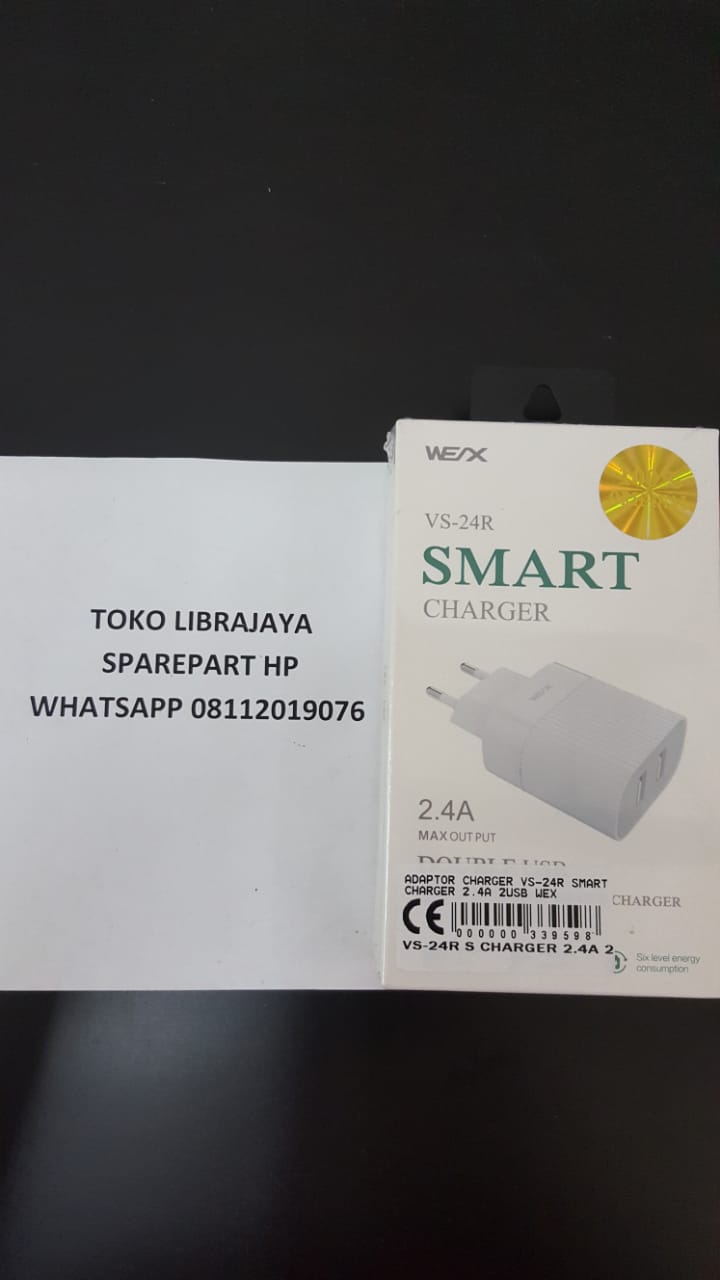 Adaptor Charger Vs-24R Smart Charger 2.4A 2Usb Wex