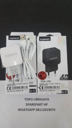 Charger Samsung V8 2Usb Cvp24-01 Vanvo White