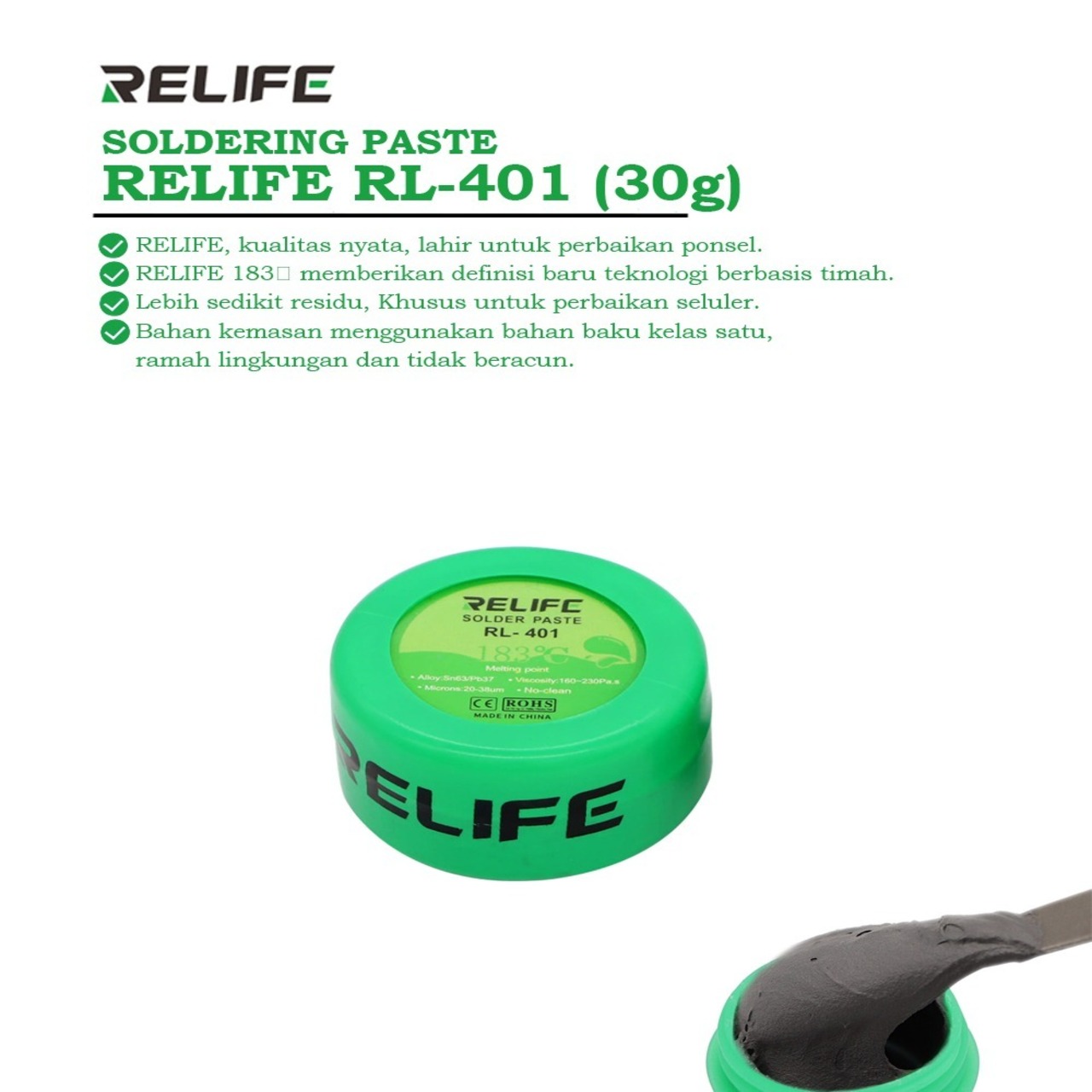 TIMAH PASTA RELIFE RL-401 30GRAM