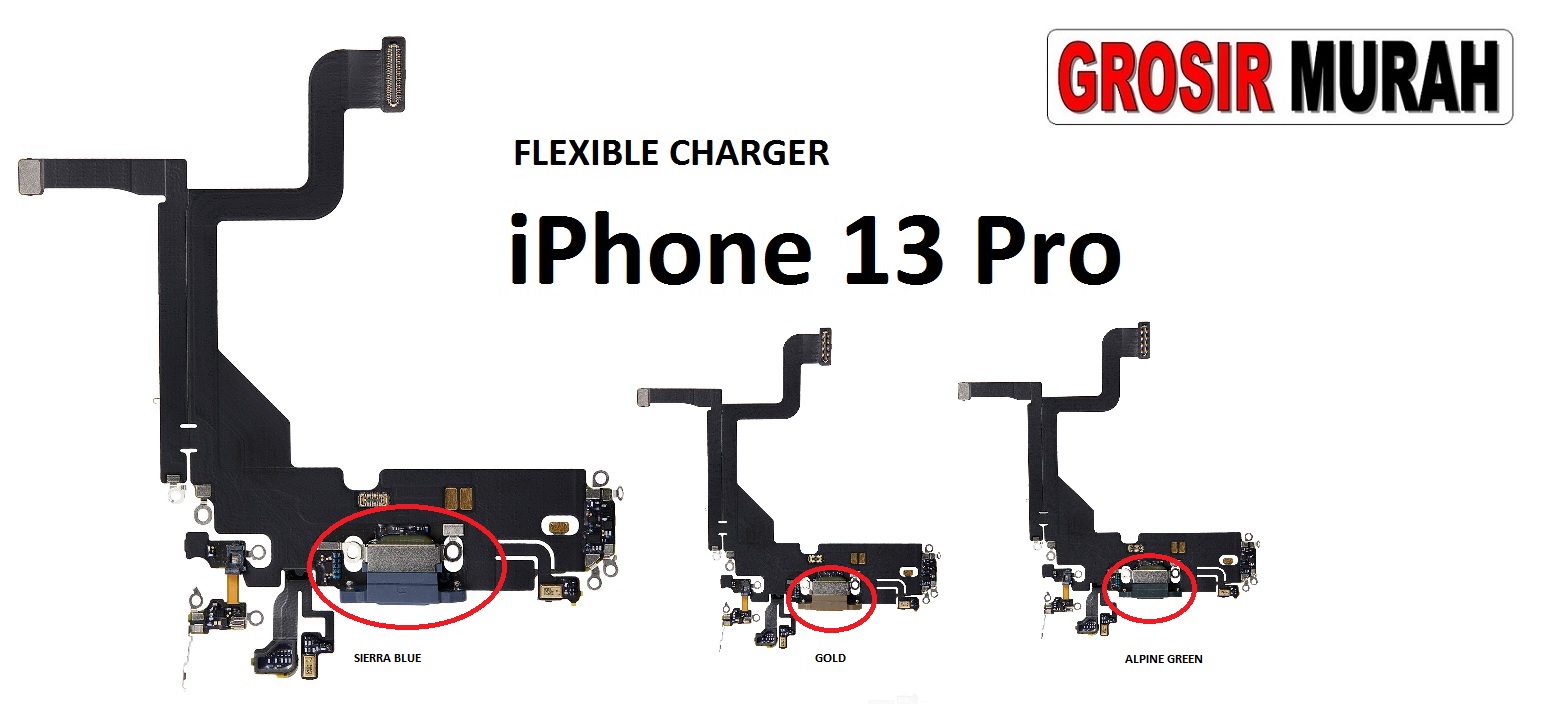 Jual Fleksibel Charger Iphone 13 Pro Fleksibel Flexible Fleksi Flexibel Flex Con Tc Connector Pcb Konektor cas papan charging