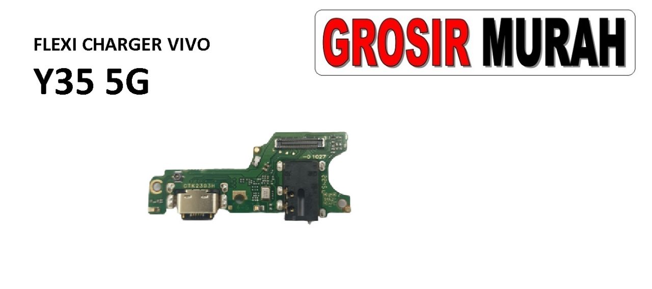 FLEKSIBEL CHARGER VIVO Y35 5G Flexible Flexibel Papan Cas Charging Port Dock Flex Cable Spare Part Grosir Sparepart hp