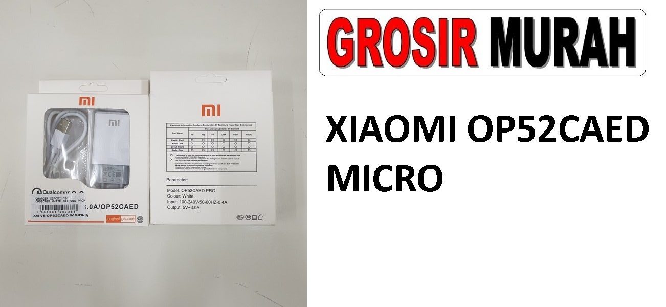 Jual Xiaomi Micro Op52Caed Charger