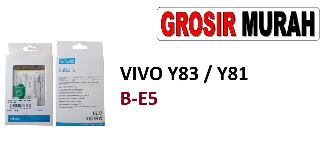 BATRE VIVO Y83 B-E5 Y81 Batre Battery Grosir Sparepart hp