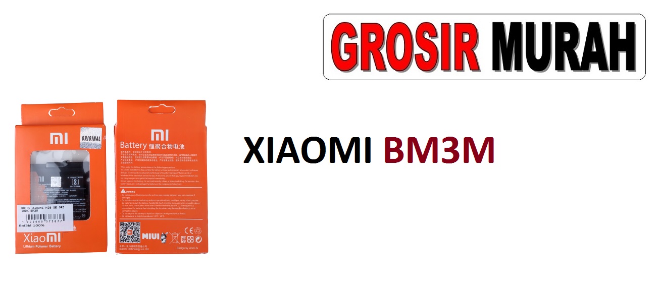 BATRE XIAOMI MI9 SE BM3M Batre Battery Grosir Sparepart hp