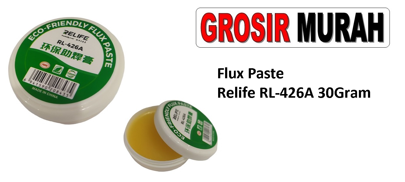 Flux Paste Relife RL-426A 30Gram Relife / Sunshine Halogen free Flux Paste （LEAD-FREE) for Chips Phone BGA SMD PCB Sparepart Hp