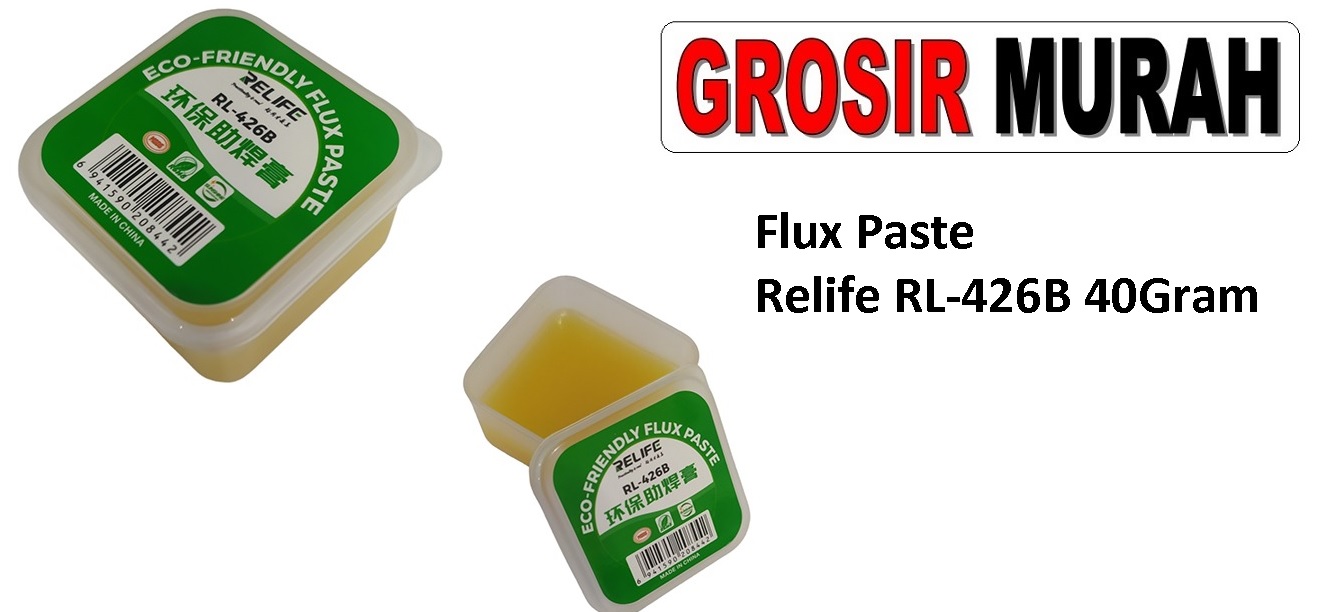 Flux Paste Relife RL-426B 40Gram Relife / Sunshine Halogen free Flux Paste （LEAD-FREE) for Chips Phone BGA SMD PCB Sparepart Hp