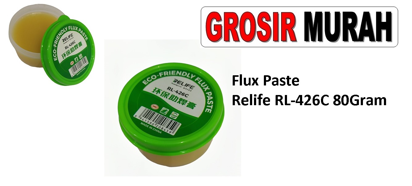 Flux Paste Relife RL-426C 80Gram Relife / Sunshine Halogen free Flux Paste （LEAD-FREE) for Chips Phone BGA SMD PCB Sparepart Hp