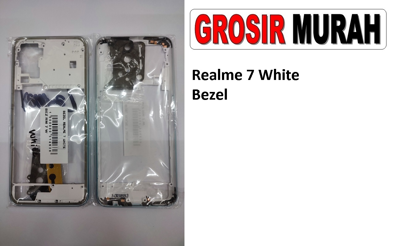 Jual Realme 7 White Bezel Bezzel Bazel Bazzel