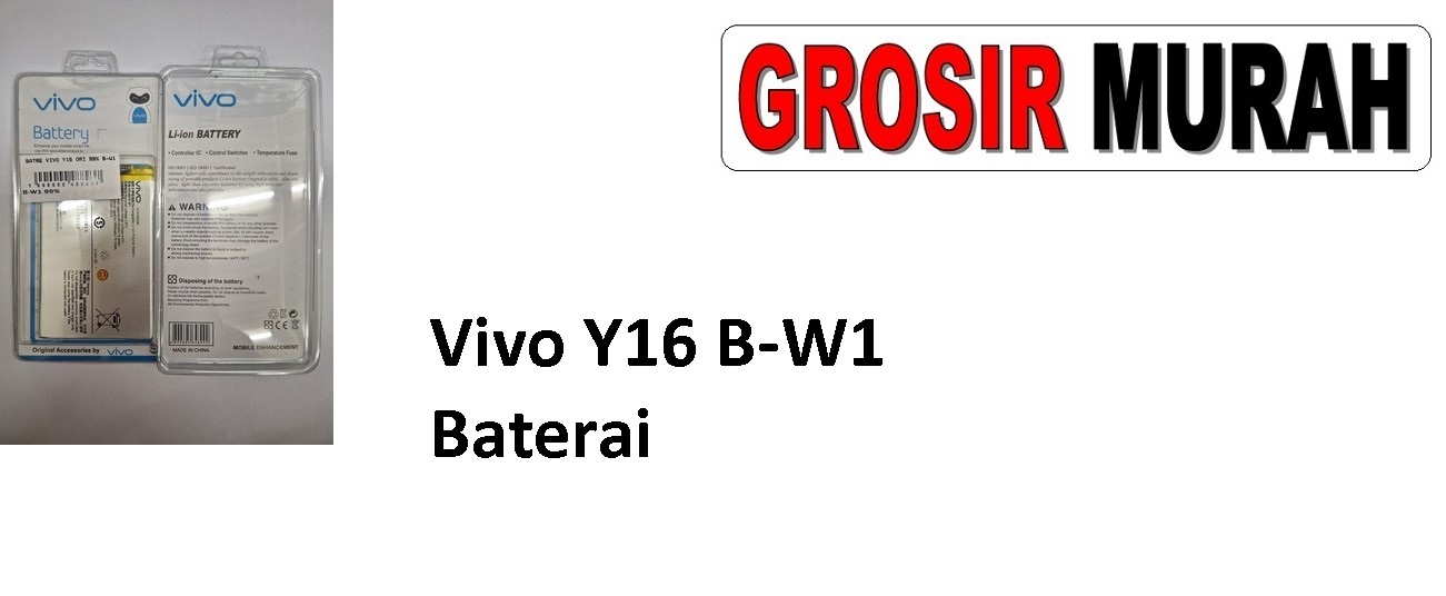 Vivo Y16 B-W1 Baterai Sparepart hp Batre Vivo Battery Grosir