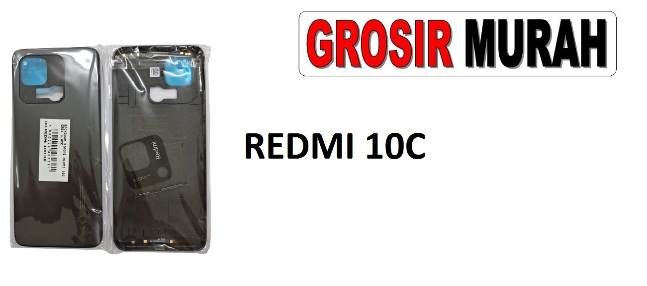 XIAOMI REDMI 10C BACKDOOR Back Battery Cover Rear Housing Tutup Belakang Baterai Grosir Aksesoris hp