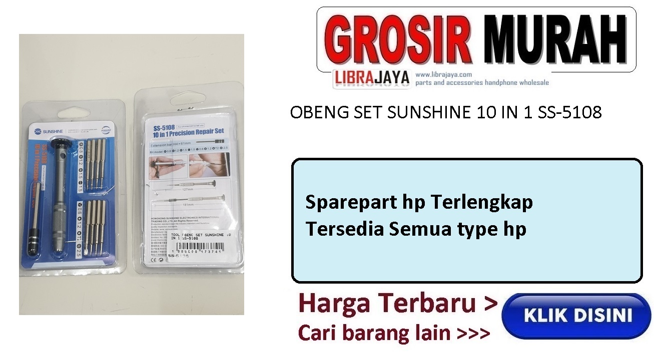 Jual Obeng Set Sunshine 10 In 1 Ss-5108