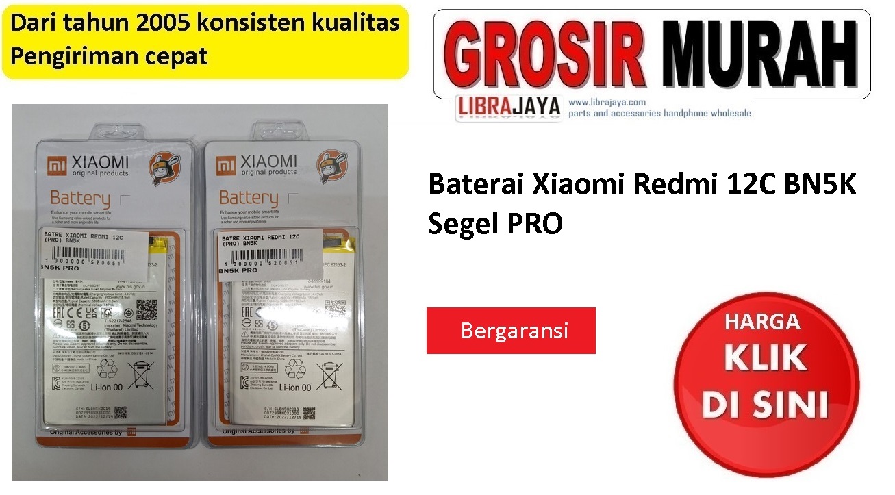 Baterai Xiaomi Redmi 12C BN5K Pro