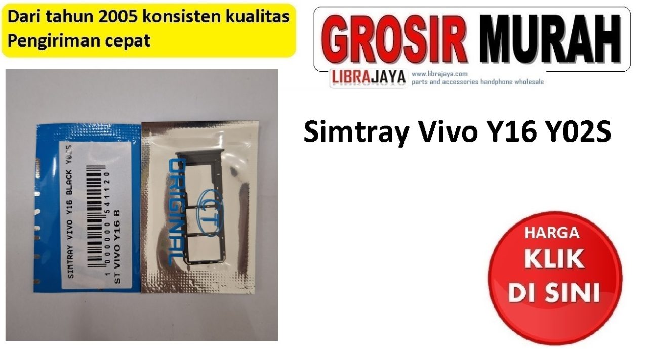 Jual Simtray Vivo Y16 Y02S Simcard Simlock Slot Sim Tray