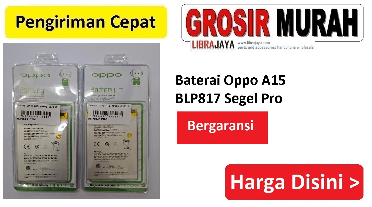 Jual Batre Oppo A15 BLP817 Pro Baterai Battery