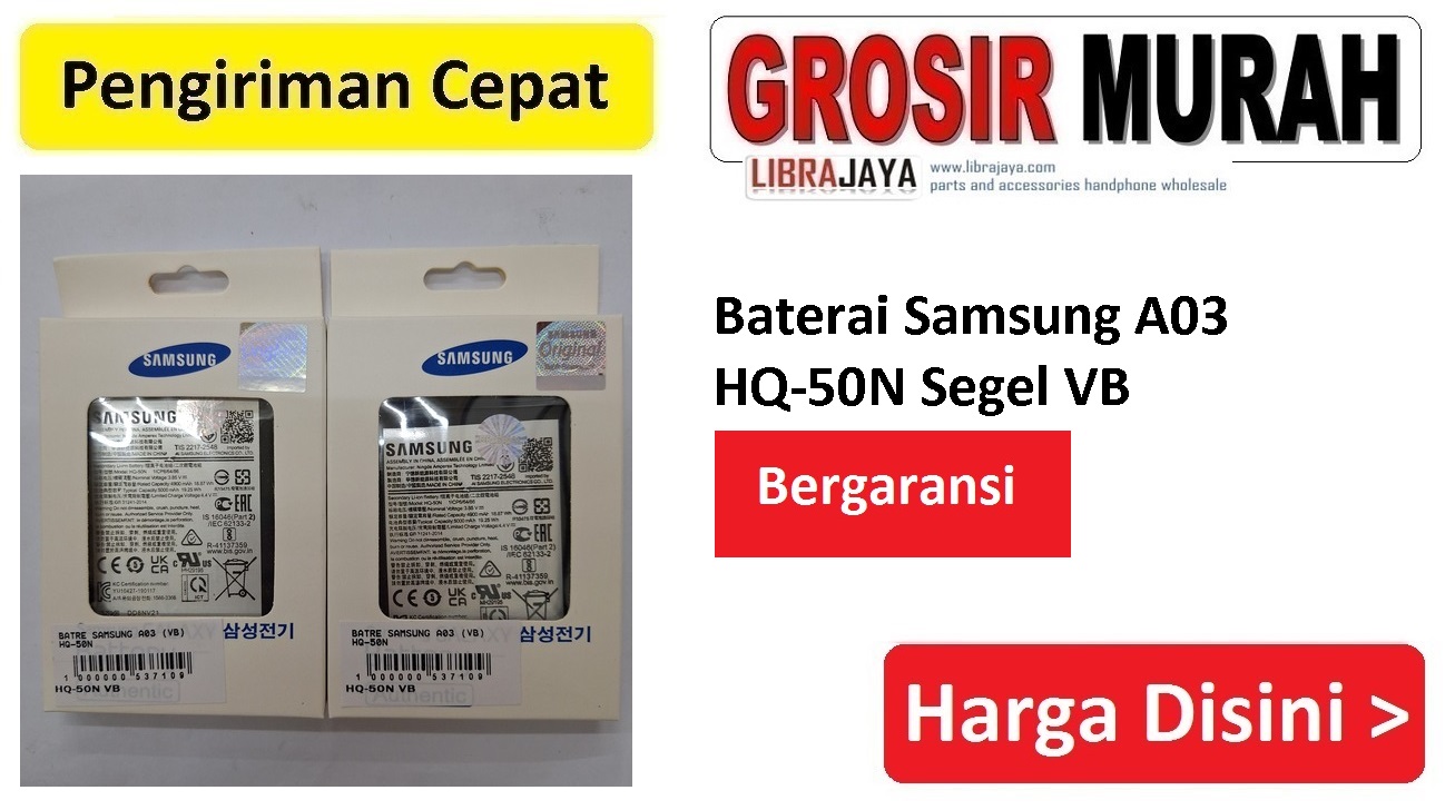 Baterai Samsung A03 HQ-50N Segel VB