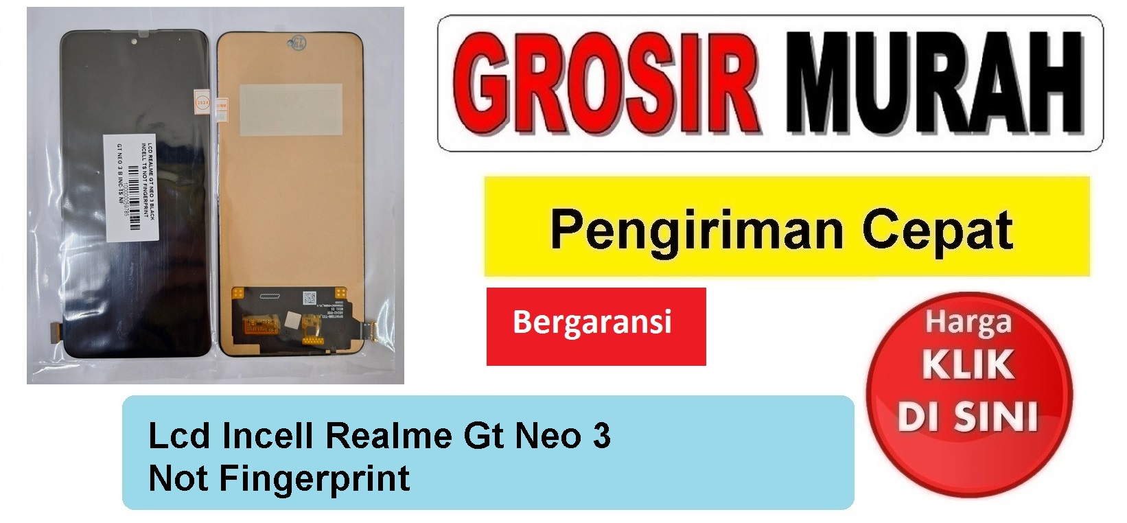 Lcd Incell Realme Gt Neo 3 Not Fingerprint Fullset Touchscreen Ts Touch screen Display