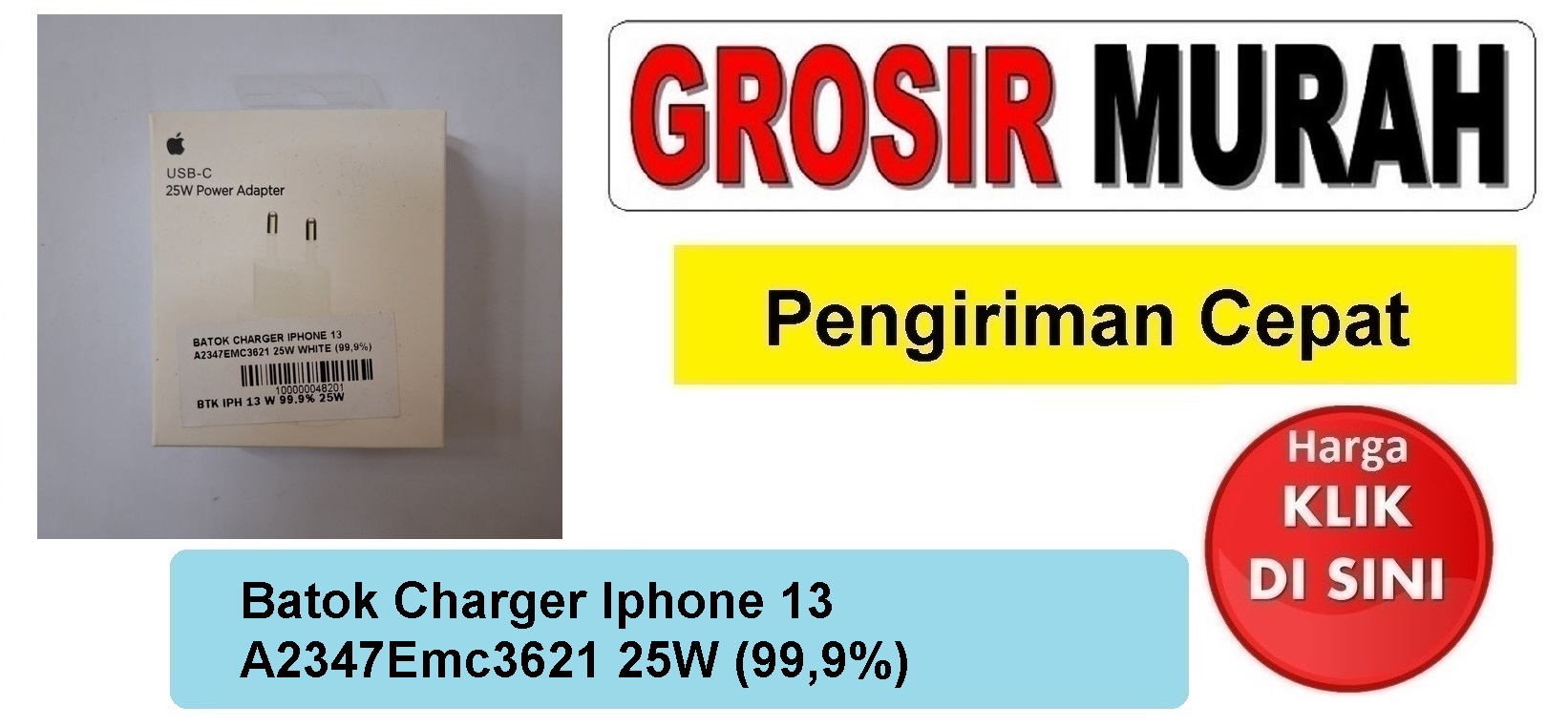 Batok Charger Iphone 13 A2347Emc3621 25W (99,9%) casan tc usb cas