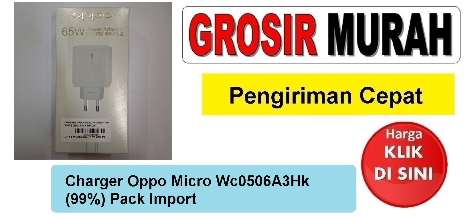 Charger Oppo Micro Wc0506A3Hk (99%) Pack Import casan tc usb cas