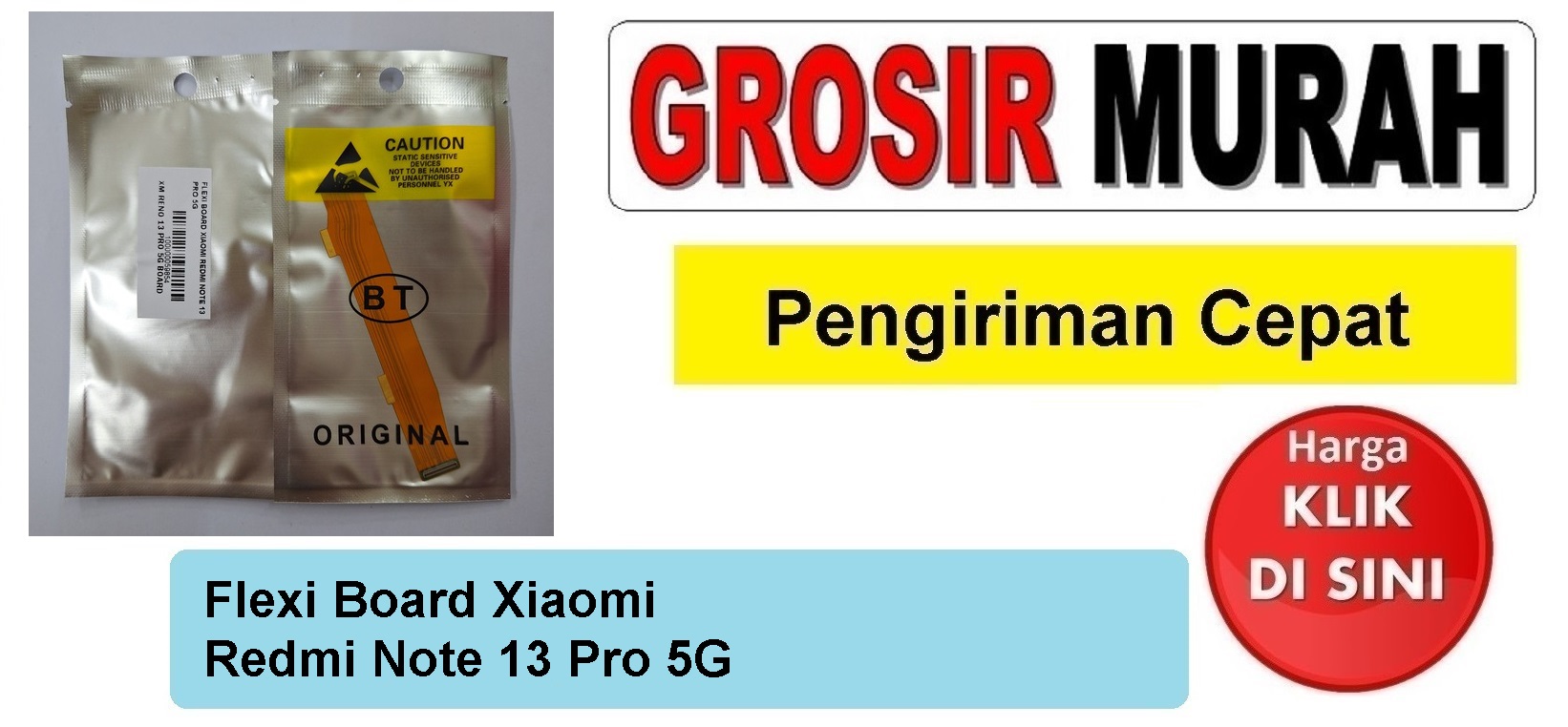 Flexi Board Xiaomi Redmi Note 13 Pro 5G Fleksibel Flexible Fleksi Flexibel Flex Mainboard Kabel Tengah Ui Penghubung Mesin