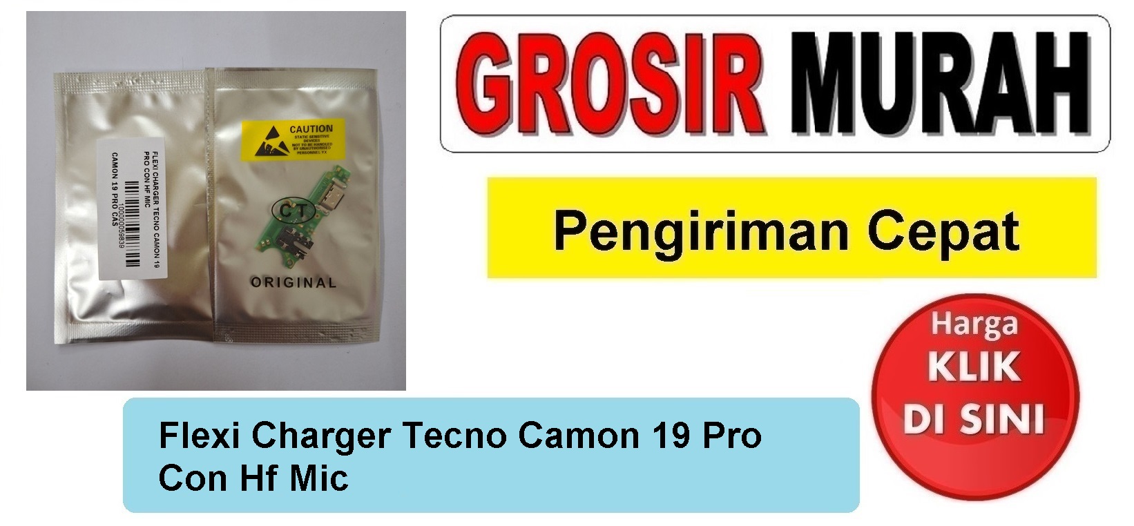 Flexi Charger Tecno Camon 19 Pro Con Hf Mic Fleksibel Flexible Fleksi Flexibel Flex Con Tc Connector Pcb Konektor cas papan board charging