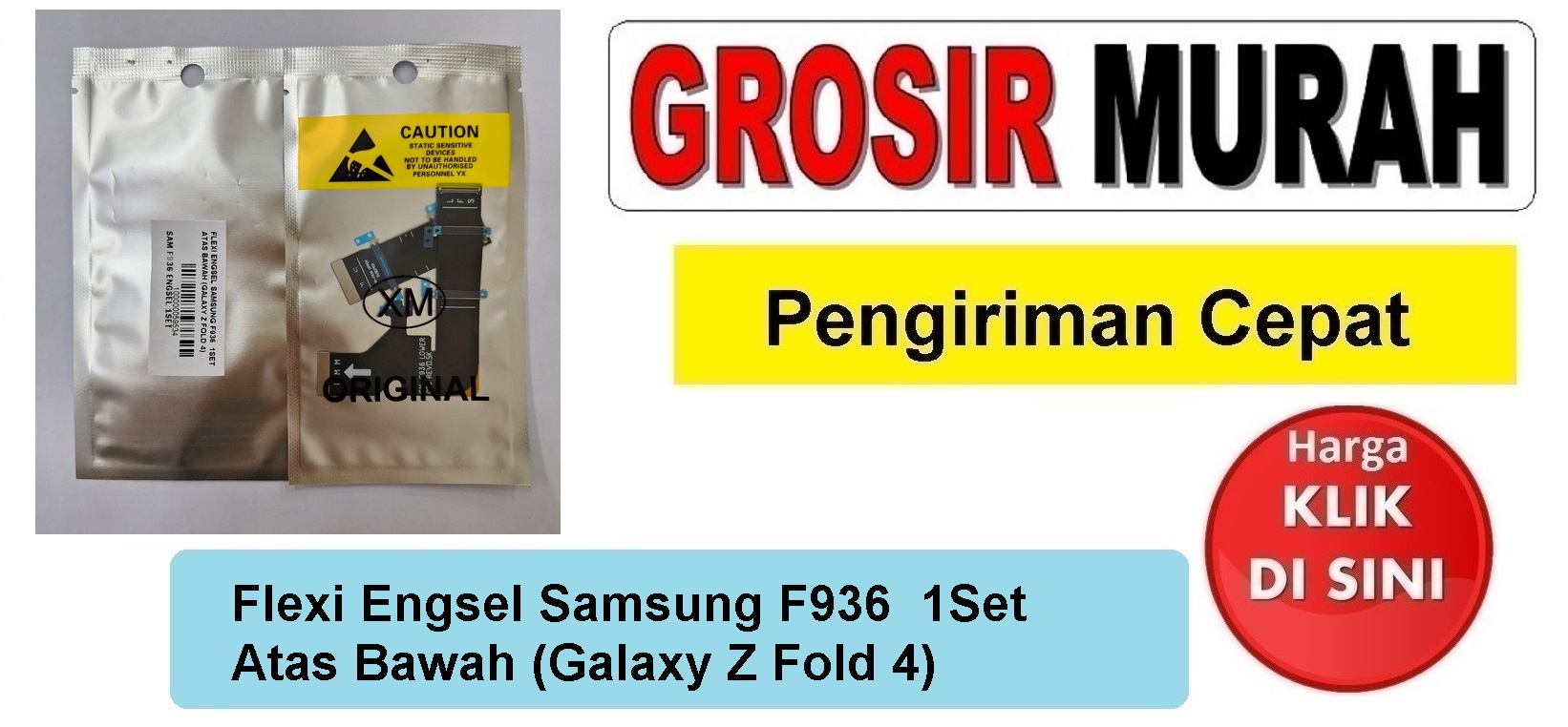 Flexi Engsel Samsung F936  1Set Atas Bawah Fleksibel Flexible Fleksi Flexibel Flex