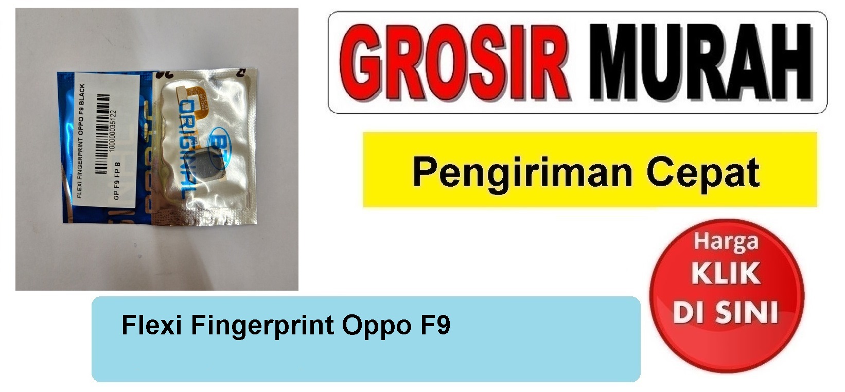 Flexi Fingerprint Oppo F9 Fleksibel Flexible Fleksi Flexibel Flex sidik jari