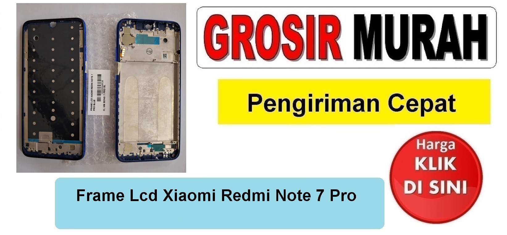 Frame Lcd Xiaomi Redmi Note 7 Pro Middle Frame Front Dudukan Tulang Tengah Bazel lcd Bezel Plate