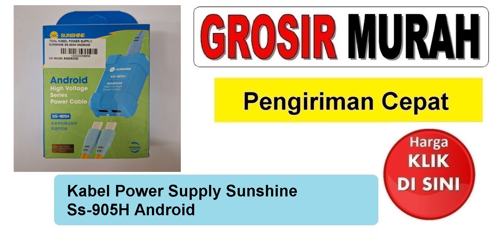 Kabel Power Supply Sunshine Ss-905H Android Perlengkapan Service Toolkit Alat Serpis teknisi