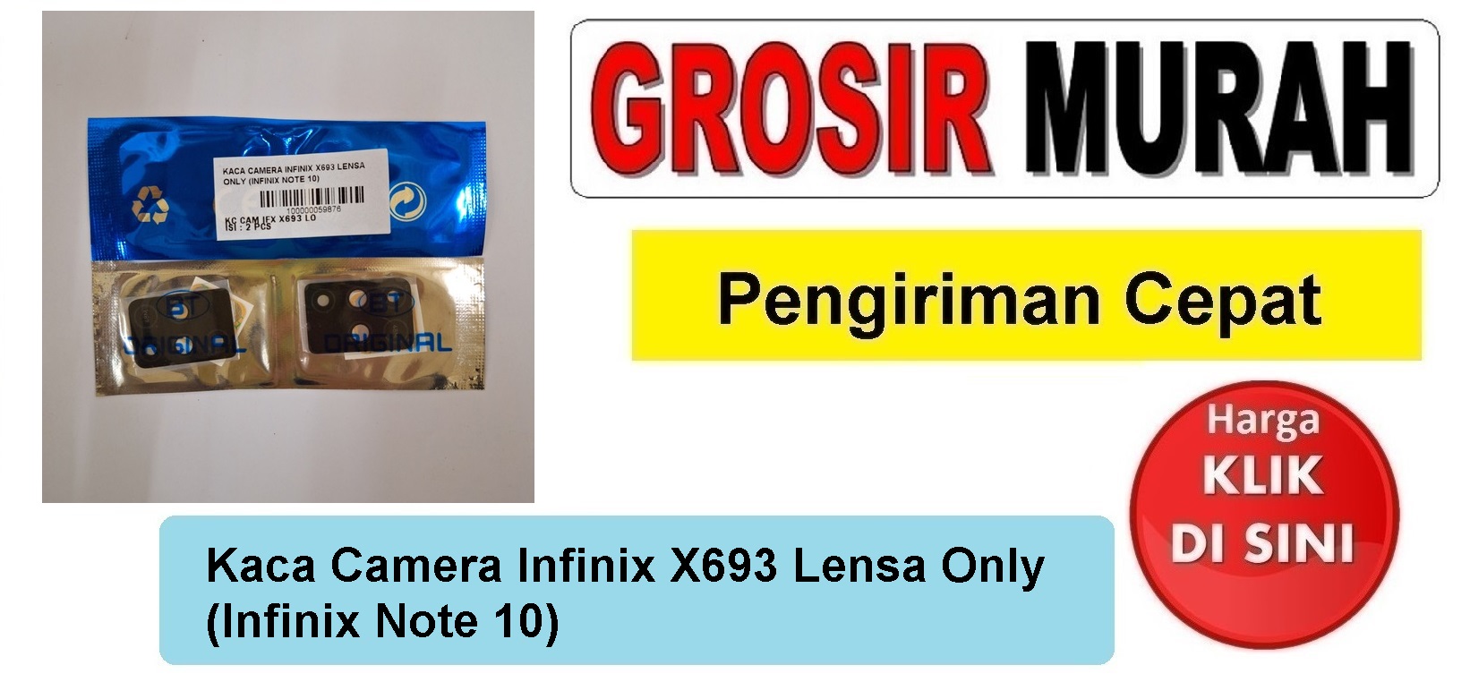 Kaca Camera Infinix X693 Lensa Only (Infinix Note 10) Kaca Kamera belakang lensa kamera glass