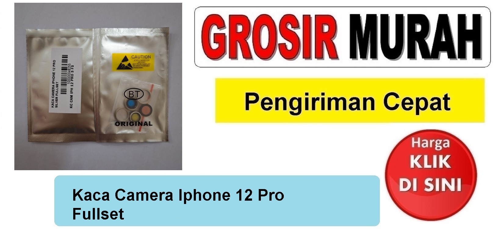 Kaca Camera Iphone 12 Pro Fullset Kaca Kamera belakang lensa kamera glass