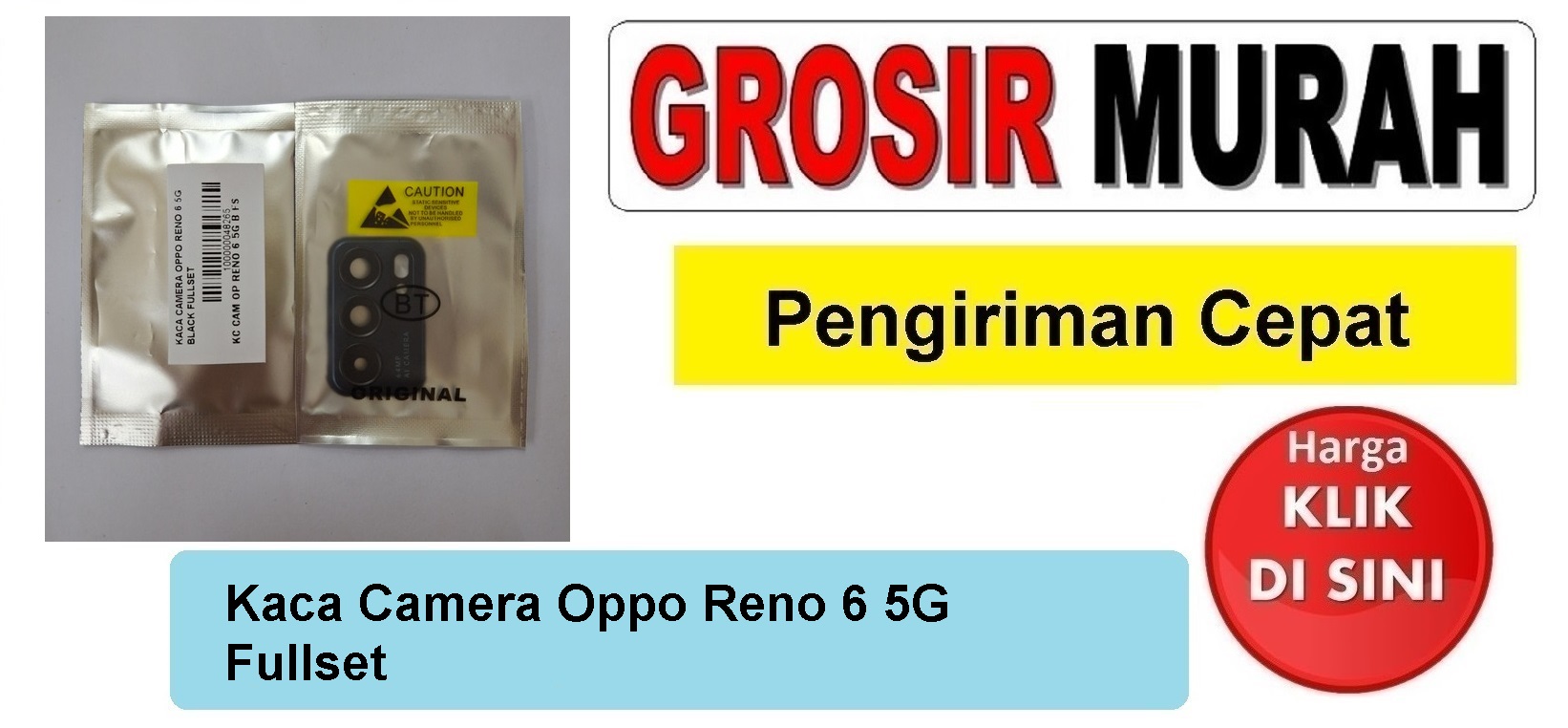 Kaca Camera Oppo Reno 6 5G Fullset Kaca Kamera belakang lensa kamera glass