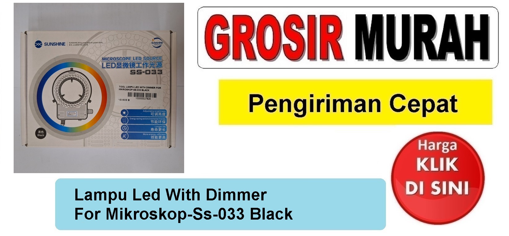 Lampu Led With Dimmer For Mikroskop-Ss-033 Perlengkapan Service Toolkit Alat Serpis teknisi