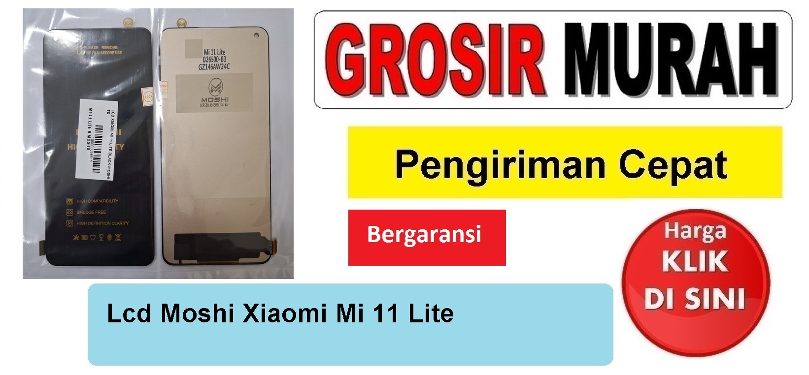 Lcd Moshi Xiaomi Mi 11 Lite Fullset Touchscreen Bergaransi