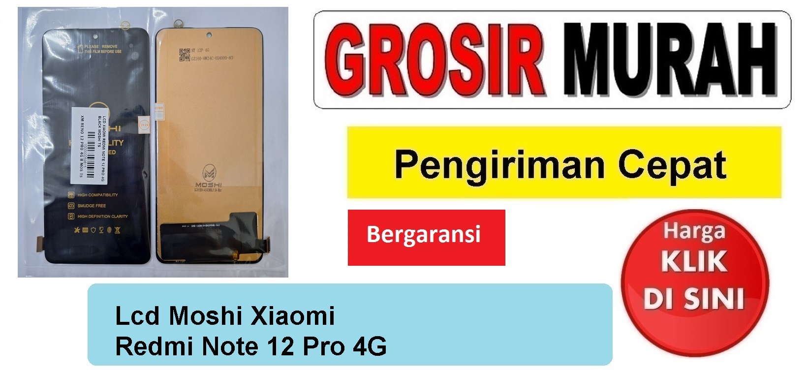 Lcd Moshi Xiaomi Redmi Note 12 Pro 4G Fullset Touchscreen