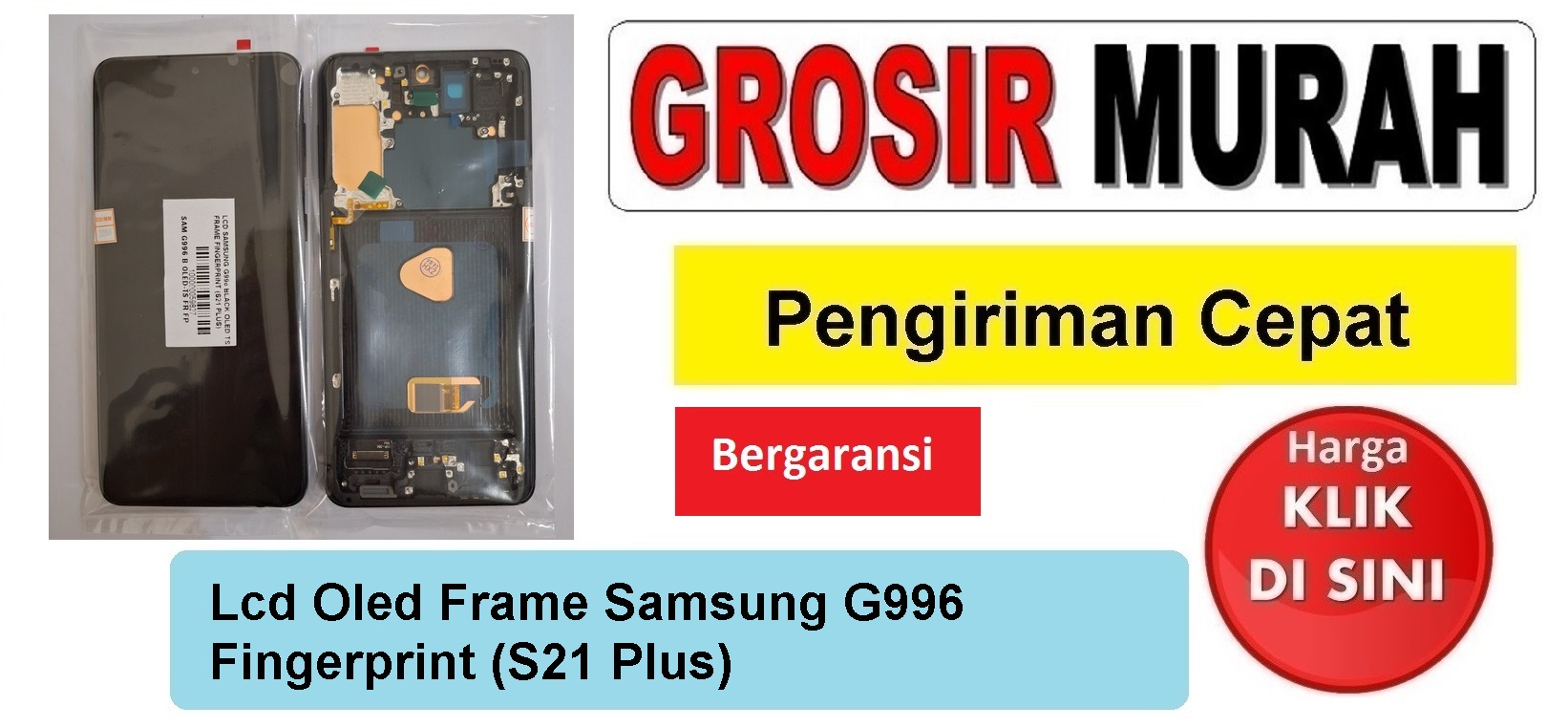 Lcd Oled Frame Samsung G996 Fingerprint (S21 Plus) Fullset Touchscreen Ts Touch screen Display