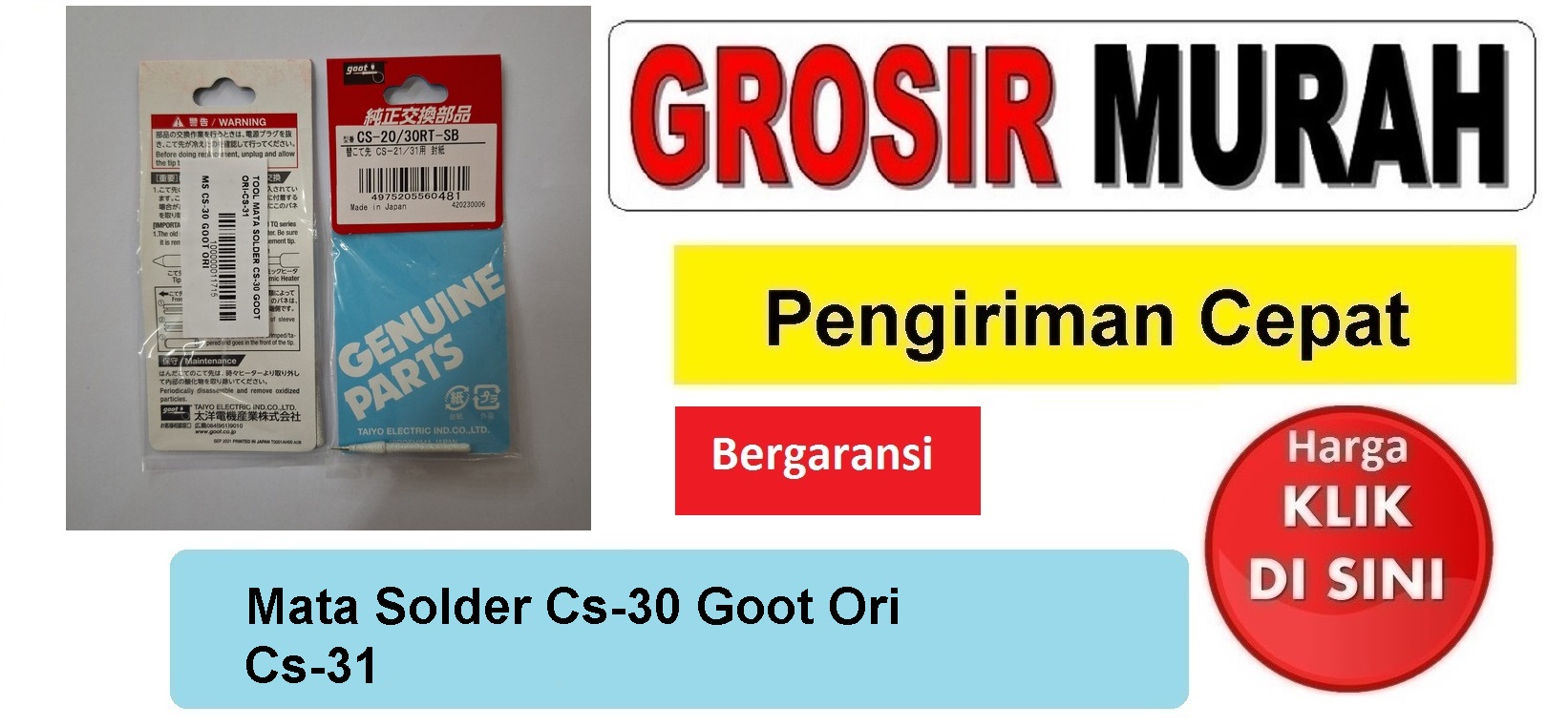 Mata Solder Cs-30 Goot Ori-Cs-31 Perlengkapan Service Toolkit Alat Serpis teknisi