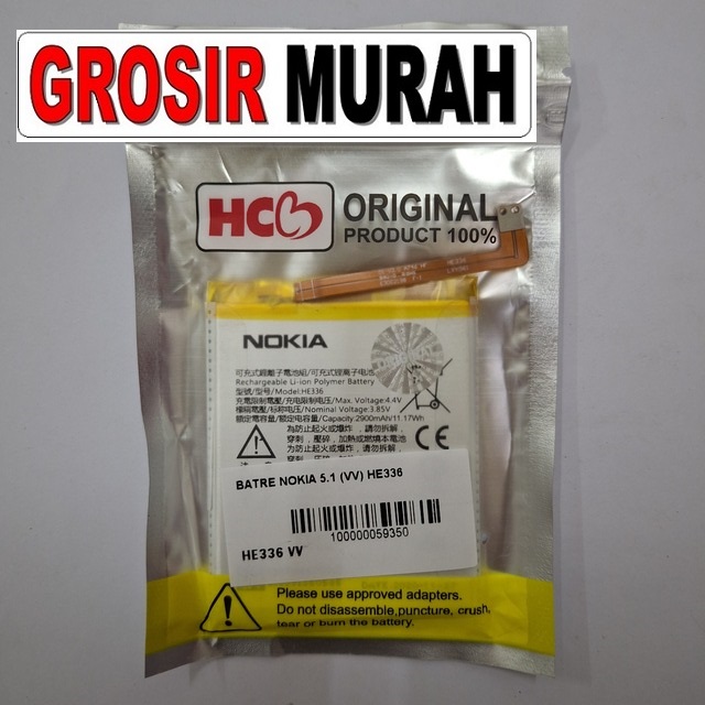 Batre Nokia 5.1 He336 Baterai Battery Bergaransi Batere