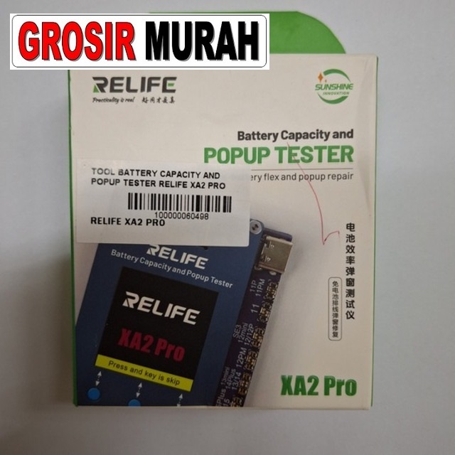 Battery Capacity Popup Tester Relife Xa2 Pro Perlengkapan Service Toolkit Alat Serpis teknisi Spare Part Hp Grosir