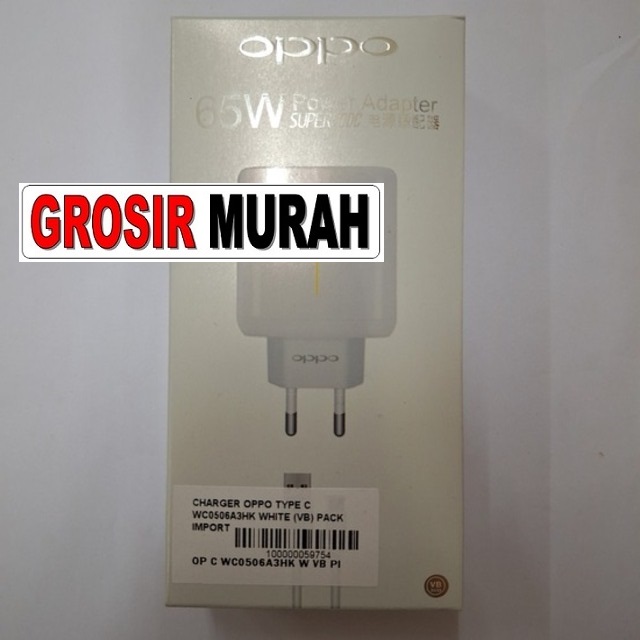 Charger Oppo Type C Wc0506A3Hk (Vb)