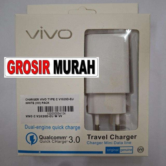 Jual Charger Vivo Type C V1020D-Eu casan tc usb cas