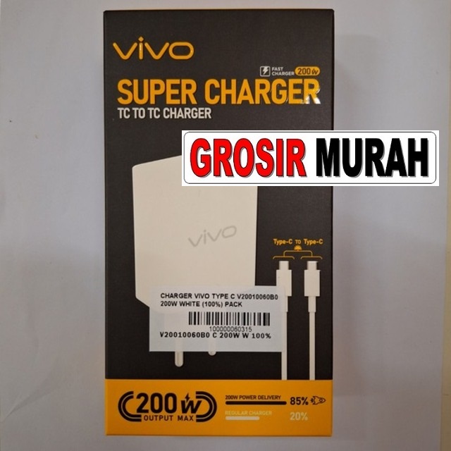 Charger Vivo Type C V20010060B0 200W casan tc usb cas