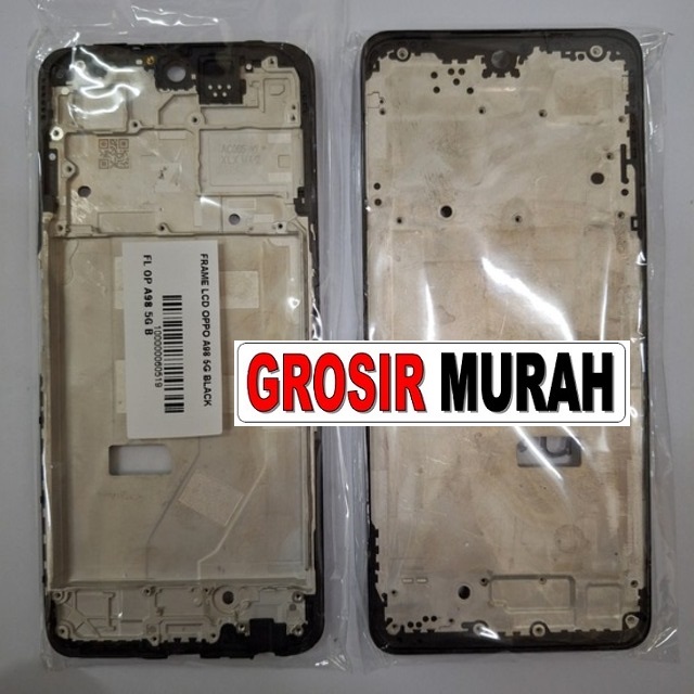 Frame Lcd Oppo A98 5G Middle Frame Front Dudukan Tulang Tengah Bazel lcd Bezel Plate Spare Part Hp Grosir