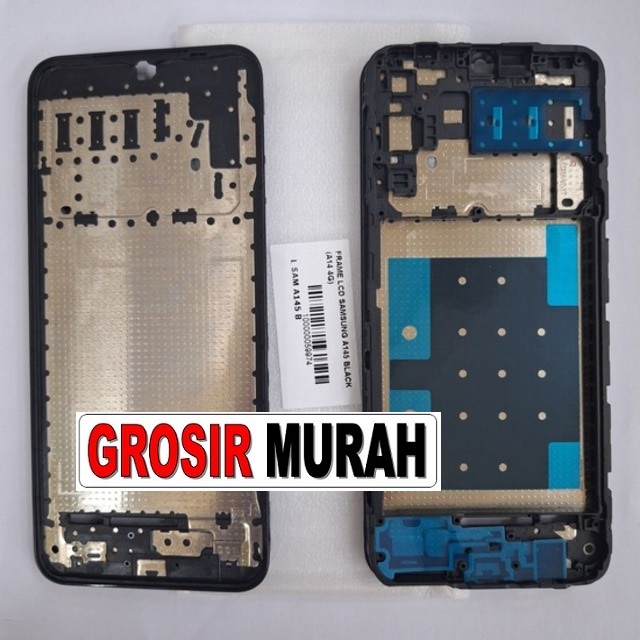 Frame Lcd Samsung A145 (A14 4G) Middle Frame Front Dudukan Tulang Tengah Bazel lcd Bezel Plate Spare Part Hp Grosir