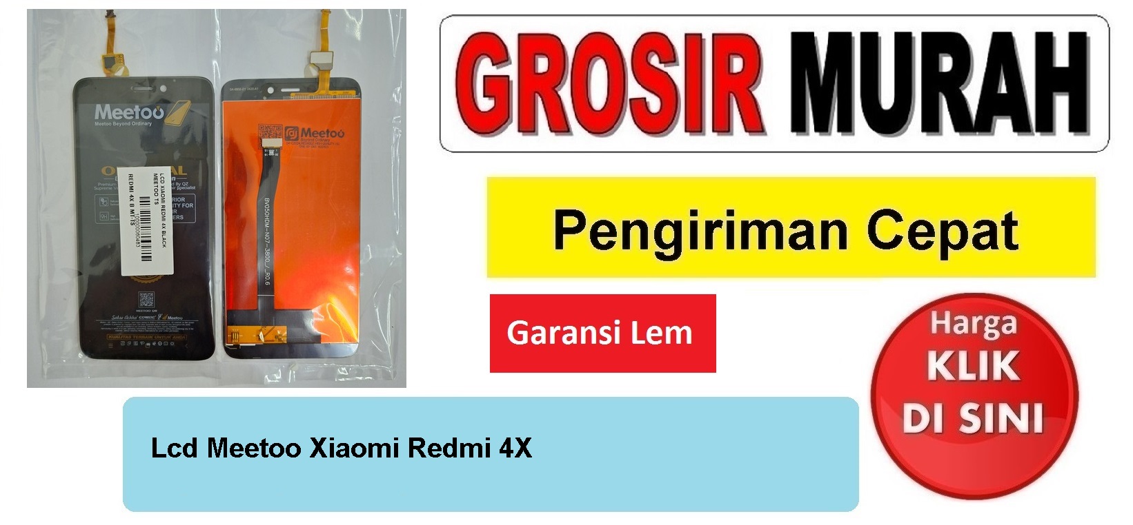 Lcd Meetoo Xiaomi Redmi 4X Fullset Touchscreen Garansi lem Termurah