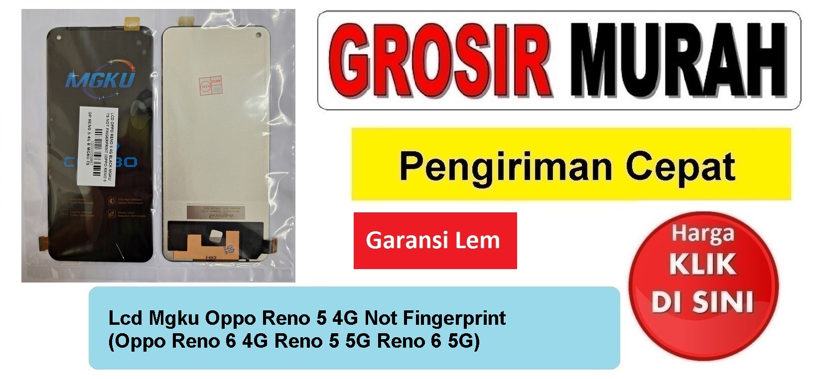 Lcd Mgku Oppo Reno 5 4G Not Fingerprint (Oppo Reno 6 4G Reno 5 5G Reno 6 5G) Fullset Touchscreen Garansi lem Termurah